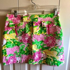 Lilly Pulitzer animal crackers floral lion skirt